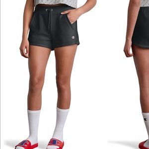 White Champion Reverse Weave Shorts